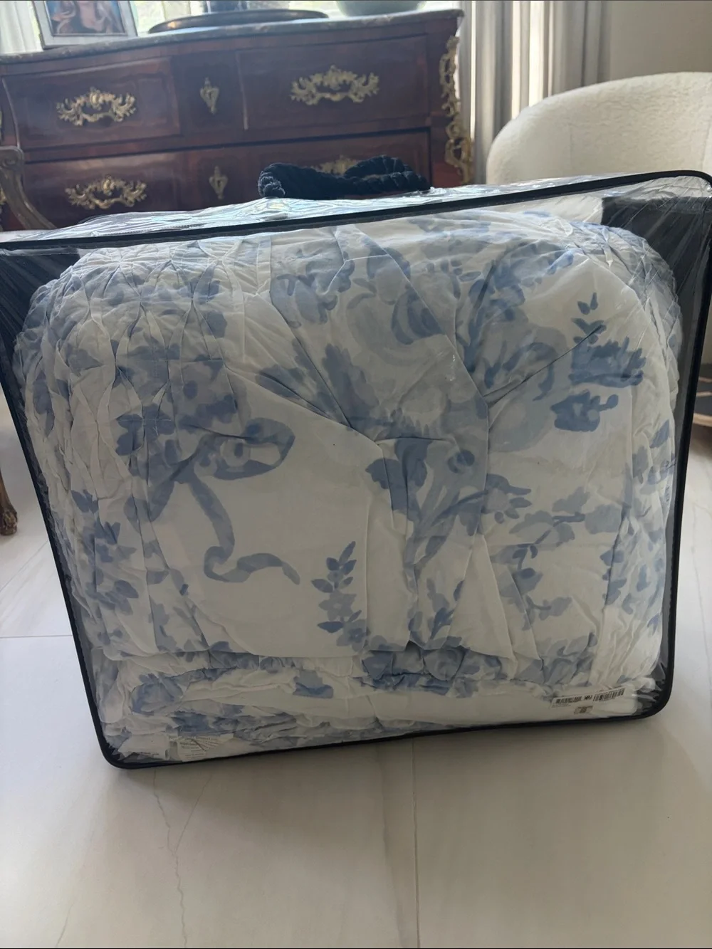 Pottery Barn x Love Shack Fancy Queen comforter, 2 shams
